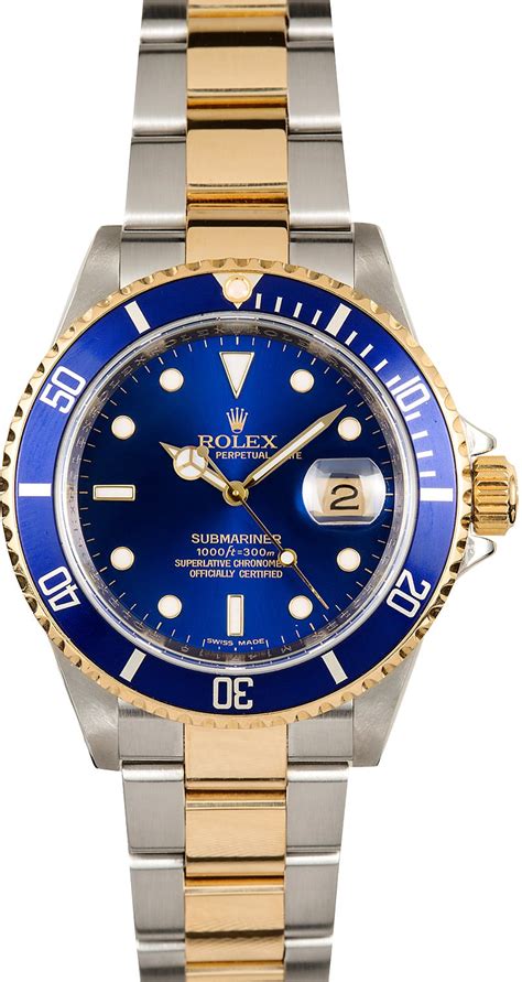 rolex submariner 16613ln|rolex 16613 blue for sale.